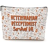 Funny Cosmetic Bag Vet Tech Gifts Veterinarian Gifts Animal Gifts for Women Vet Assistant Veterinary Receptionist Coworker Friend Doctor Makeup Travel Bag for Graduation Birthday Christmas Mothers Day