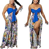 2 Piece Outfits for Women Summer Sleeveless Crop Tops Wide Leg Slit Pants Set Boho Floral Print Vacation Outfits