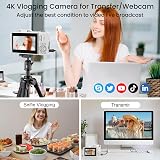 SOPPY 5K Digital Camera WiFi 75MP Vlogging 18X Zoom 3" Flip Screen Kids Beginner view 7