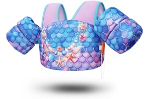 ZERATY Toddler Swim Vest Puddle Jumper Toddler Life Jacket 30-50 Lbs, US Coast Guard Approved Life Vest Kids Arm Floaties for Toddlers Water Wing with Whistle