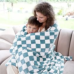 Warm Blanket Soft Cozy Throw Blanket Checkered