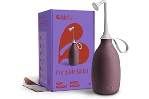 BIDETLITY Butt & Intimate Shower 3.0 – Mobile Travel Bidet & Sustainable Intimate Shower, Replaces Wet Wipes, Saves Toilet Paper, Portable Handheld Bidet, Travel Bag Included, BPA-Free - Royal Ruby