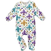 Dussdil Baby One-Piece Footies Newborn Rompers Pajamas Cotton Footed Pjs for Sleep Play Boys Girls
