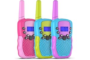 Selieve Walkie Talkies for Kids 3 Pack, Toys for 3-12 Year Old Boys or Girls, 3 KM Range Indoor Outdoor Activity Stem Toys, Gifts for 5-8 Year Old Boys and Girls