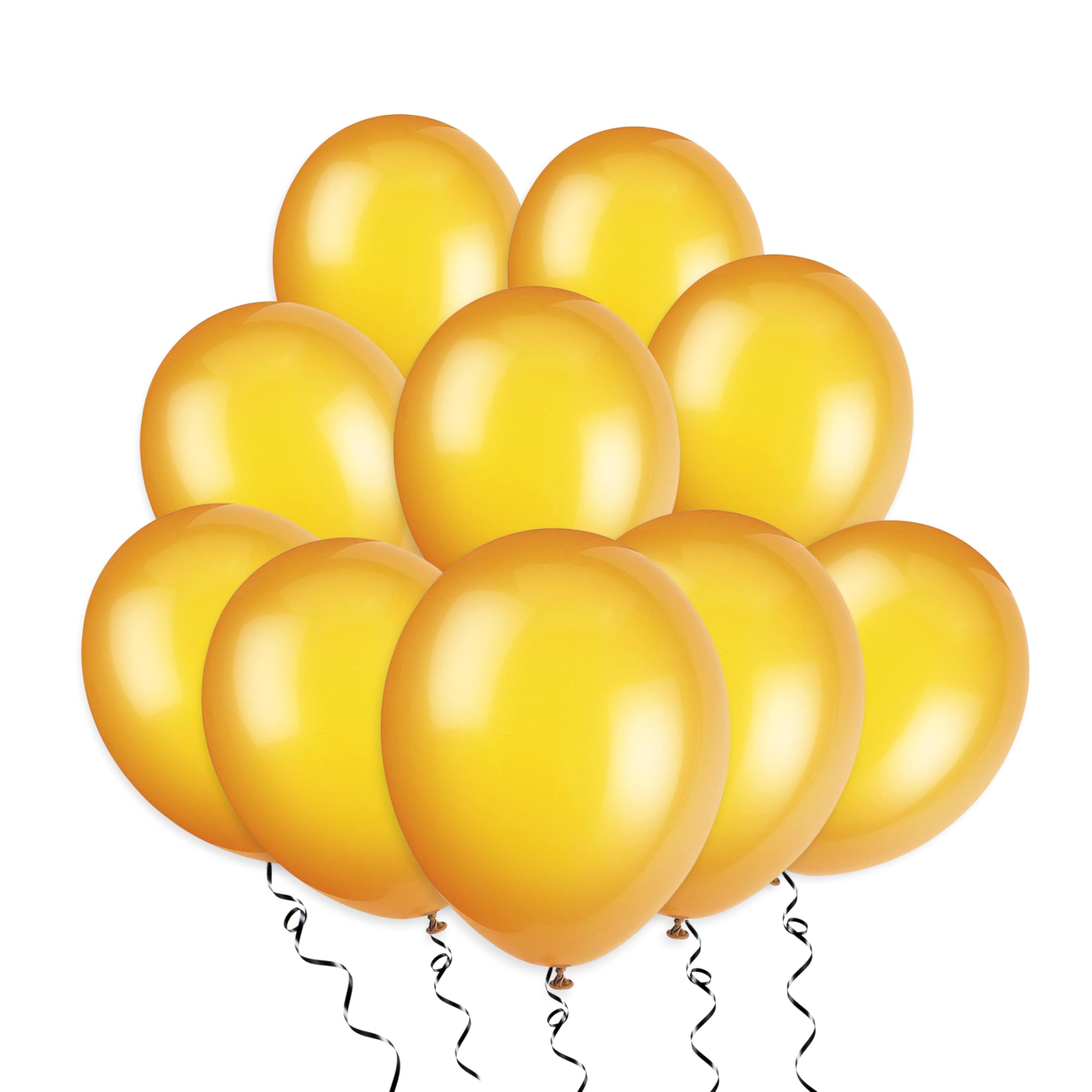 Citrus Orange Premium Latex Balloons (30cm) Pack of 10 - Party Decorations for Celebrations and Events