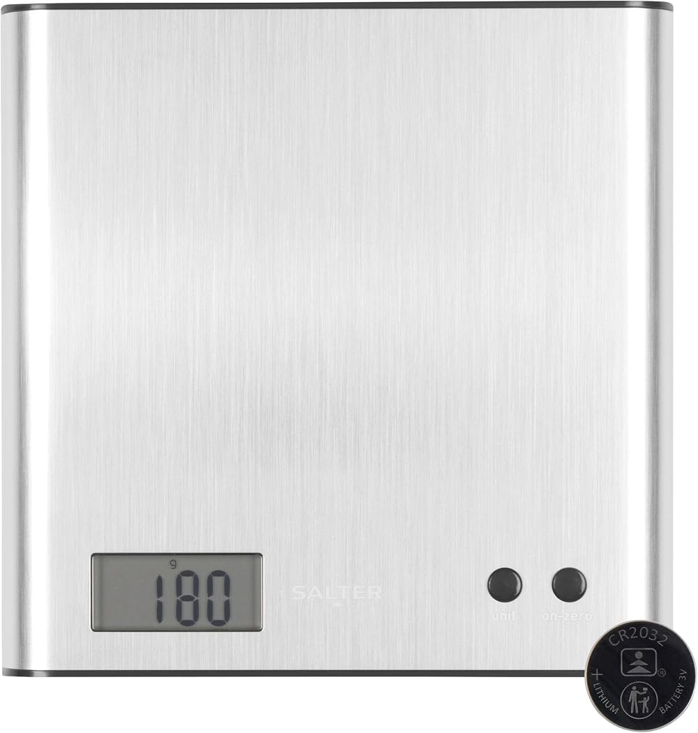 Salter Arc 1087 SSDR Digital Kitchen Scale 3kg Add & Weigh Stainless
