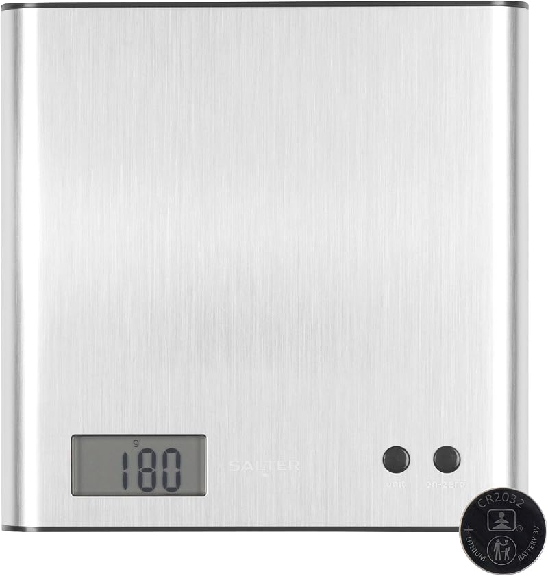 Salter Arc 1087 SSDR Digital Kitchen Scale 3kg Add & Weigh Stainless