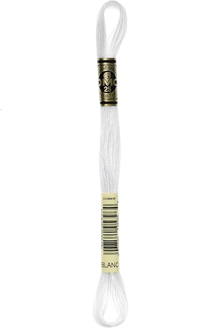 DMC 117-BLANC 6 Strand Embroidery Floss White 8.7-Yard