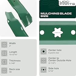 UDC Parts 942-0610A Mulching Blades 38 Inch /2