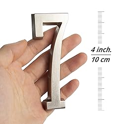 HASWARE 4 Inch Self Adhesive House Number, Modern