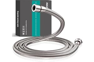AULEEND Shower Hose 304 Stainless Steel Extra Long Shower Hose Replacement Handheld Shower Head Hose Extension (Brushed Nicke