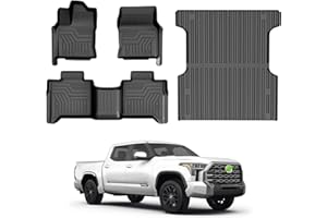 Cacartist Floor Mats Truck Bed Liner Compatible with Toyota Tundra 2022 2023 2024 2025 2026,Truck Bed Mat 5.5FT Bed (Only for