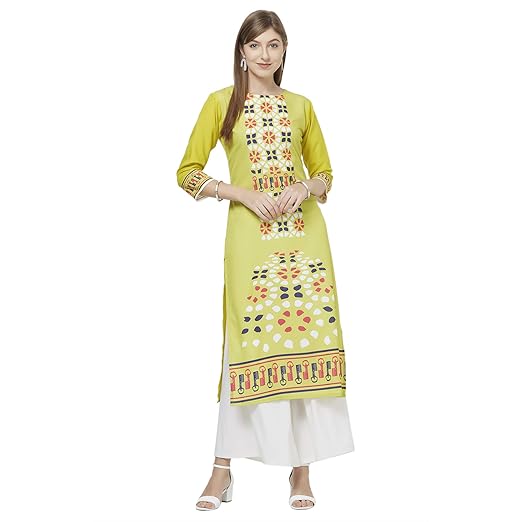 Womens Crepe Straight Kurta