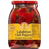 TUTTOCALABRIA Whole Calabrian Chili Peppers in Oil, Club Pack, 33.5 oz | Whole Chili Peppers in Sunflower Seed and Extra Virgin Olive Oils for Sandwiches and Antipastos, Non-GMO, Product of Italy