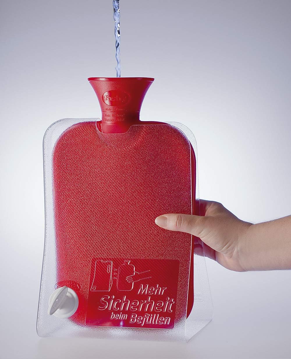 Fashy Hot Water Bottel Filling Stand, Red, standard