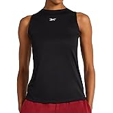 Reebok Womens Id Tech Crewneck Tank Top, Relaxed Fix