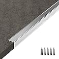 Jiekayi Metal Wall Corner Protector, Aluminum Corner Guards, Décor for Edge of Door Window Table Furniture Cabinets Fireplaces Tile Trim Edging, Size 35.5" L x 0.75" W (5 Pack,Silver)