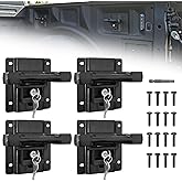 Grandroad auto 4 Pack Truck Bed Tie Down Anchors with Plates Compatible with 2015-2024 F150 F250 F350, Metal Handle Box Link Bed Tie Downs, Anti-Theft Screws OE# FL3Z-99000A64-B & FL3Z-9928408-AB