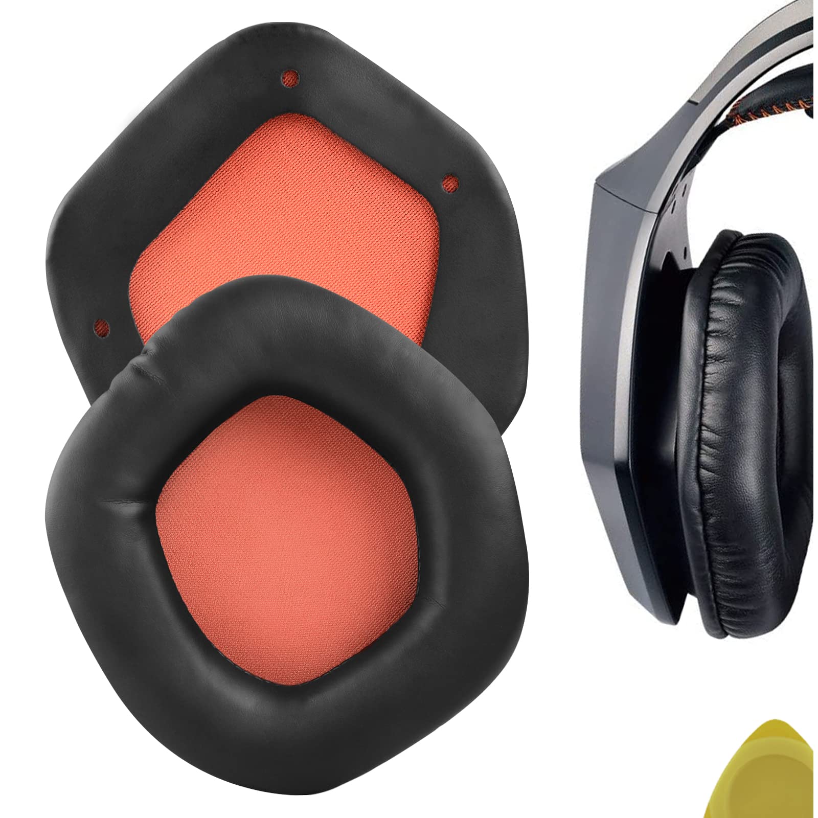 Geekria Replacement Ear Pads for Asus STRIX 7.1/2.0/ PRO/DSP Headphones Ear Cushions, Repair Parts (Black)