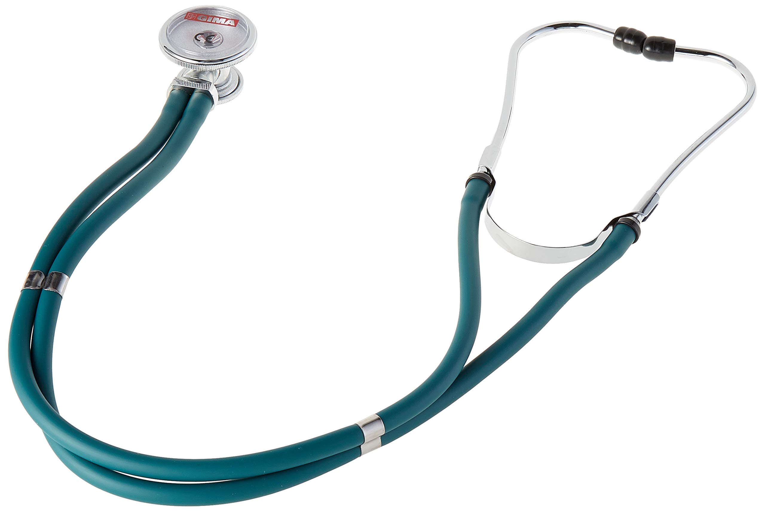 Jotarap Double Head Double Tube Stethoscope, rappaport type stethoscope for cardiology and emergency, green color