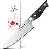 FODCOKI Chef Knife Japanese 8 Inch Kitchen Sharp Cutting Knife High Carbon Steel AUS10 with Ebony Wood Handle, Professional Chefs Knife for Meat Vegetable