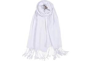 TUSHUSTY Pashmina Feel Shawl Wraps for Women Evening Dresses and Wedding Cover Up Formal Soft Silky Rave Scarf Elegant