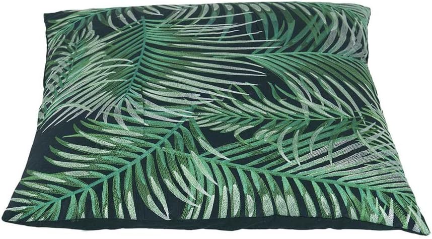 Bahne Cushion Square Green Palm Tree Print