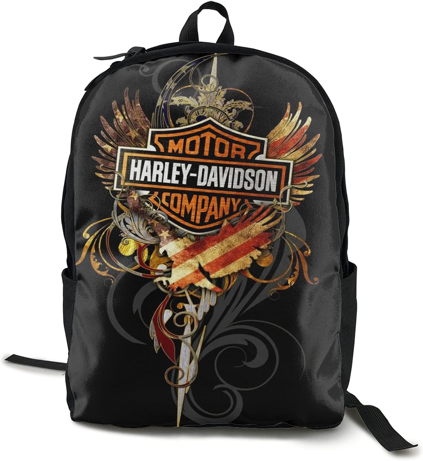 Harley Davidson Backpack for Men and Women,Water Resistant School