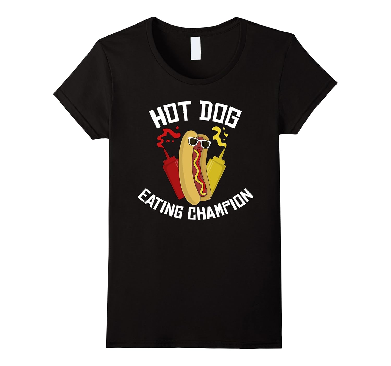 Hot Dog Eating Champion Tshirt Ketchup and Mustard Tshirt4LVS