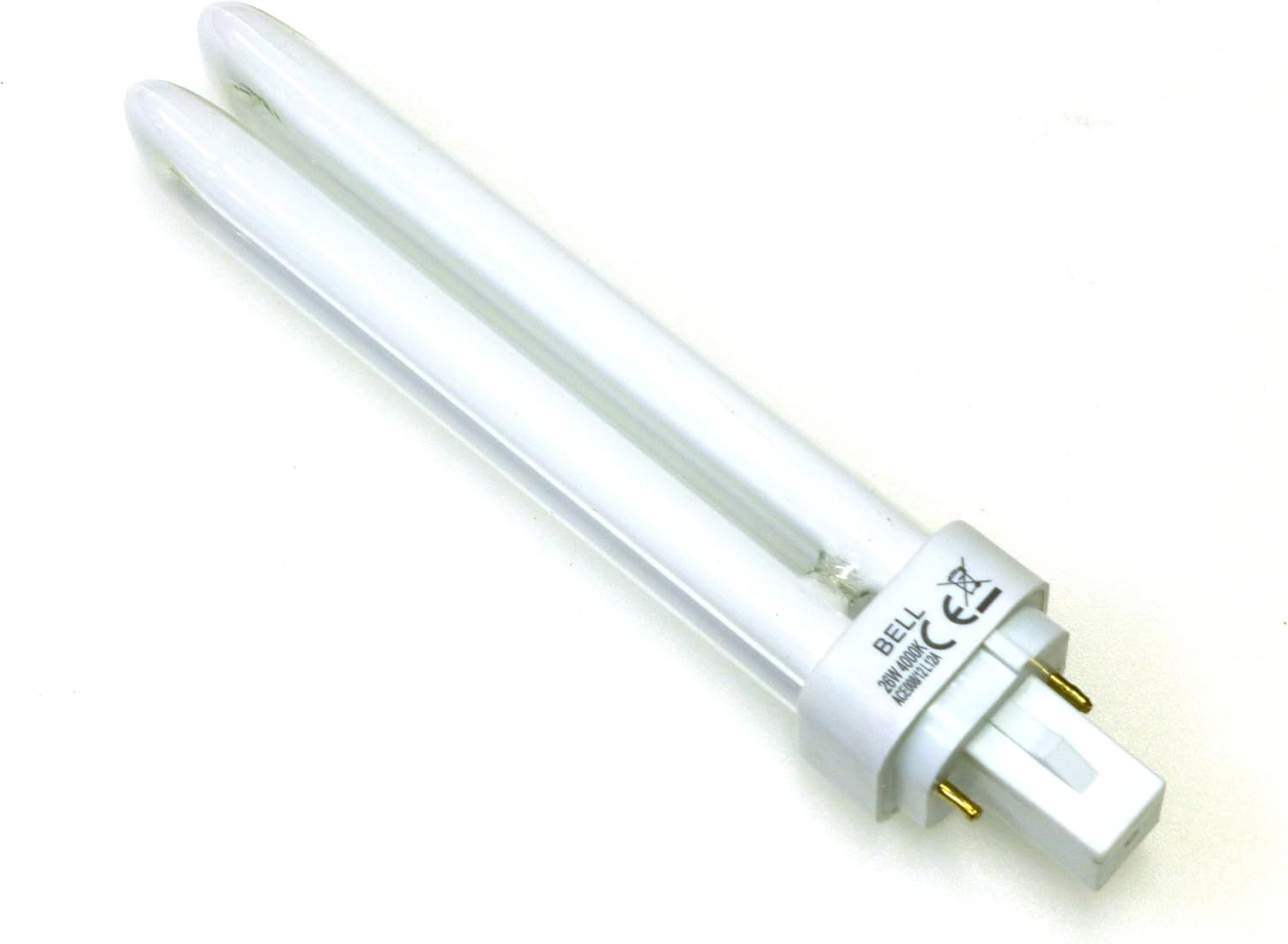 2 x 26 bombilla de bajo consumo CFL 2 pin lámpara 26 W luz blanca fría