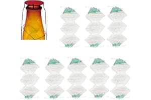 8 Pieces Gas Lantern Mantles,3-Layer Accordion Shape,Lantern Mantles Bulk Accordion Shape #95 Clip On