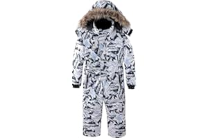 OHSNMAKSL Kid's Snowsuits Boys Ski Suits Jackets Girls Waterproof Coats Jumpsuits Winter Snowboarding Outdoor