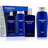 Instituto Español Poseidon Blue Men’s Gift Set, Invigorating Citrus and Aromatic Notes, Fresh Eau de Toilette Spray 3.4 fl oz and Shower Gel 8.45 fl oz