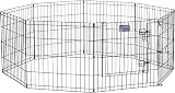 MidWest Homes for Pets Folding Metal Dog Exercise Pen 61cm Tall 1.5m Space