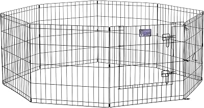 MidWest Homes for Pets Folding Metal Dog Exercise Pen 61cm Tall 1.5m Space