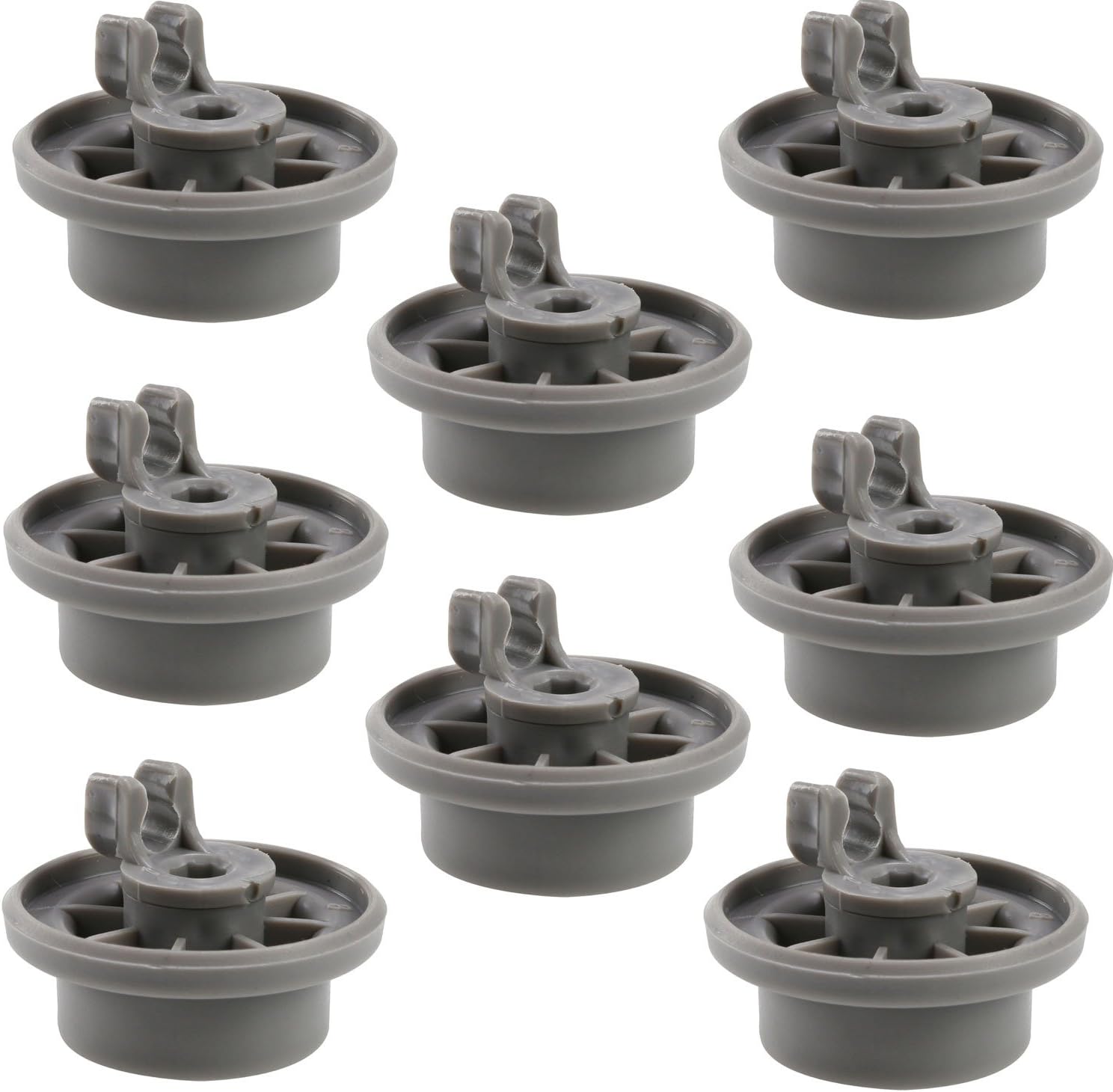 8x Dishwasher Basket Rack Wheel Large Lower Wheels Compatible with Bosch/Gaggenau/Neff/Whirlpool 165314 00165314 AP2802428 420198 423232 AH3439123 EA3439123 PS3439123 C00290453 00183955