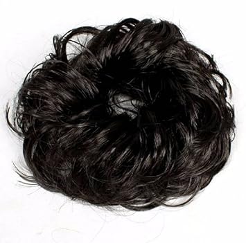 Jampak Offer Women Curly Hair Bride Bun Juda Rubber Free Size