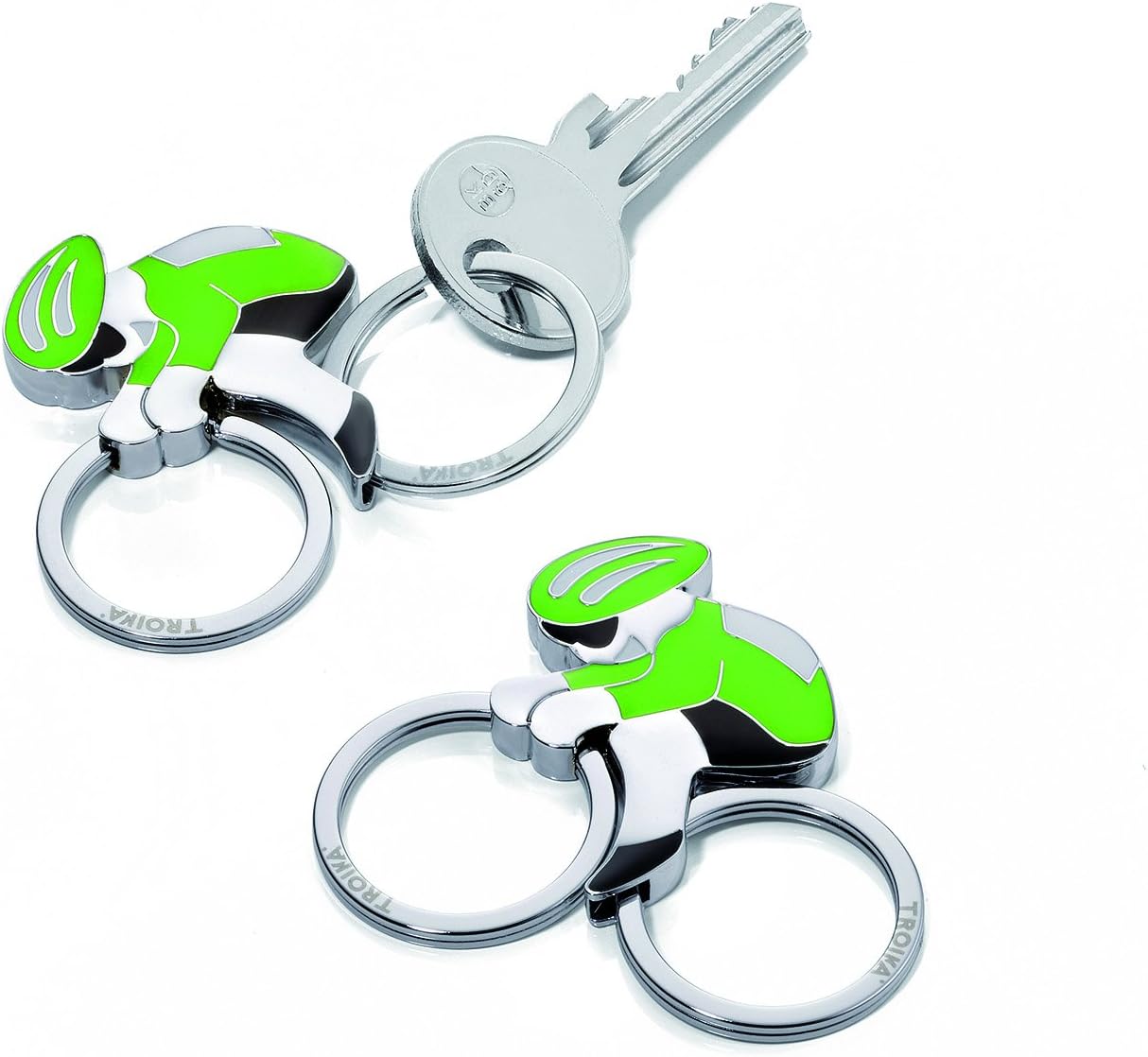 2 pezzi Portachiavi elegante con ciliegie, perle di resina scintillante