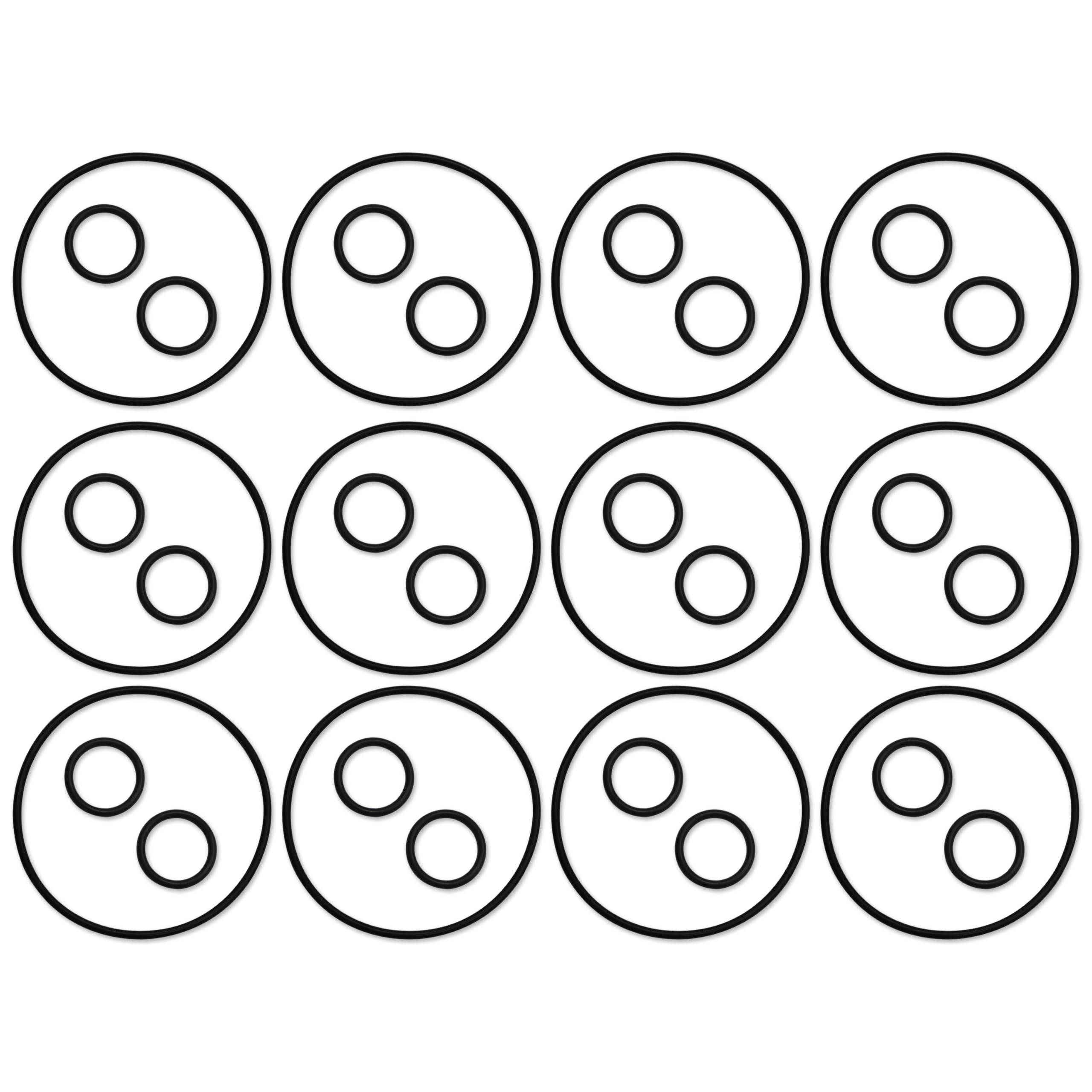 Photo 1 of (12 Sets, 36 Pcs) Replacement Valve Cover & Shaft O-Rings?Compatible with Jandy NeverLube Valves,Also Compatible with Hayward PSV Valves