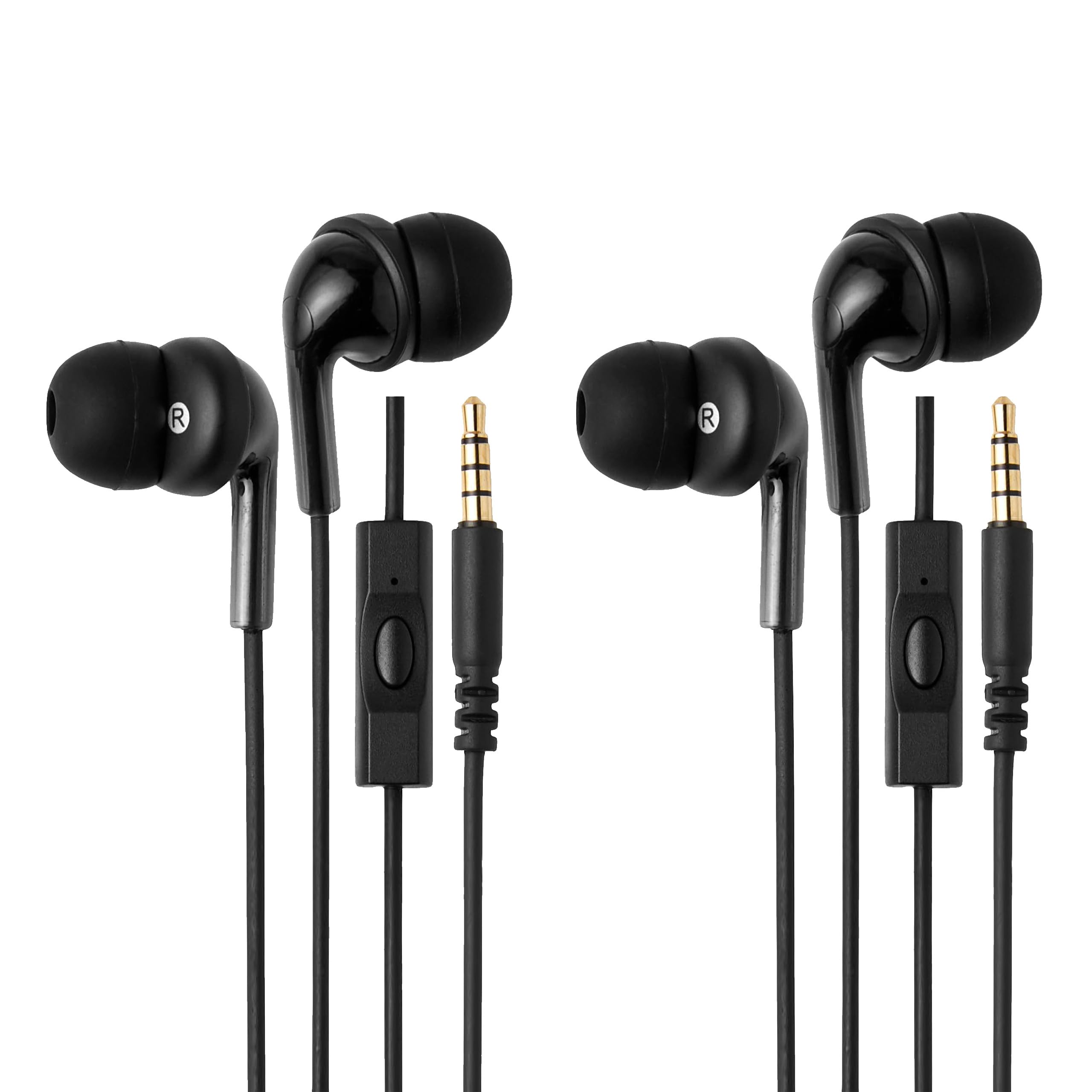 Amazon Basics Wired Earbuds wi...