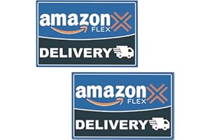 QIFEVIRL (2pcs) Flex Driver Car Magnet - Upgraded Stronger Magnetic Car Signs with Flex Delivery Driver Logo Waterproof Reusable Visible Flex Driver Gear Automotive Magnets Sign (Blue&Black)