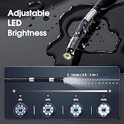 Hijoy Articulating Borescope Camera with Light