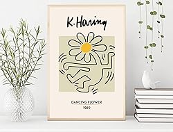Nationcog Flower Dancing Print Keith Haring Poster