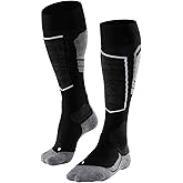 FALKE Men's SK4 Advanced Ski Socks, Light Cushion, Quick Dry Merino Wool, 1 Pair