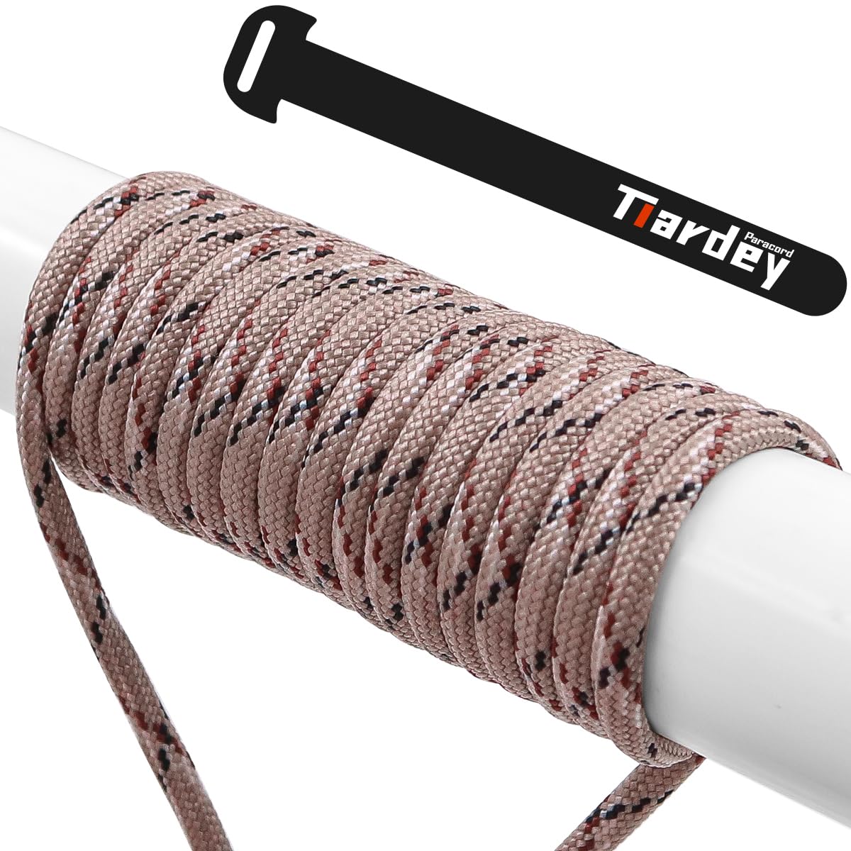Tiardey PPF-005 Paracord 4mm 100ft (31m) 7 Core Strand,Tear-resistant,Nylon Cord,Mil Spec Type III Paracord,Holds up to 250kg for Outdoor Survival Camping