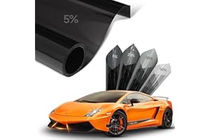 Serzase Window Tint Car, 5% VLT, Nano Ceramic Car Tint 2PLY, Professional Auto Window Tint Heat, UV 99%, and IRR 85% to 90%, Tint for Cars, Plotter Friendly, 20" x10FT