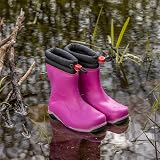 Dunlop Blizzard Kids Winter Boots Unisex Waterproof Fur Lined Pink Grey Black view 2