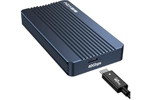 ACASIS 40Gbps M.2 NVMe SSD Enclosure, TBU405 for M1 M2 Pro/Max, Compatible with Thunderbolt4/USB3.2/3.1/3.0/2.0, M.2 Enclosur