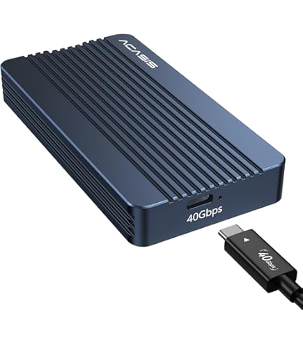 Thunderbolt 5 80Gbps M.2 NVMe SSDエンクロージャ Acasis 80Gbps M.2 NVMe SSD Enclosure Compatible with Thunderbolt 5