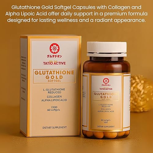 Tatiomax Made in Japan Advanced Gold Glutathione Capsules with Collagen,  Vitamin C, and Antioxidants Supplement for Radiant, Youthful-Looking Skin,  Collagen Production & Even Skin Tone – 3 Bottles in Kenya